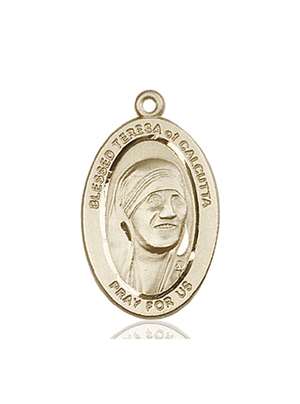 4123TCKT <br/>14kt Gold Blessed Teresa of Calcutta Medal