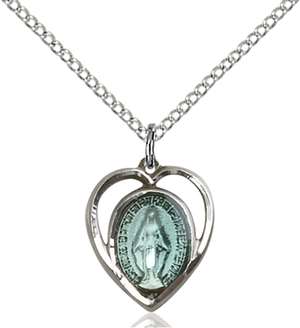 4125ESS/18SS <br/>Sterling Silver Miraculous Pendant
