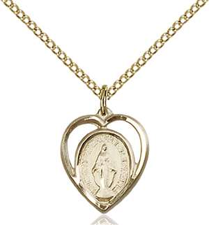4125GF/18GF <br/>Gold Filled Miraculous Pendant