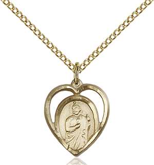 4128GF/18GF <br/>Gold Filled St. Jude Pendant