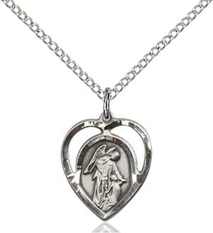 4129SS/18SS <br/>Sterling Silver Guardian Angel Pendant