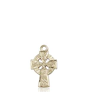 4133KT <br/>14kt Gold Celtic Cross Medal
