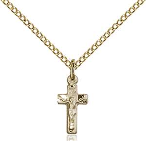 4134GF/18GF <br/>Gold Filled Crucifix Pendant