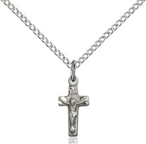 4134SS/18SS <br/>Sterling Silver Crucifix Pendant