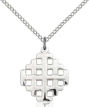 4139SS/18SS <br/>Sterling Silver Jerusalem Cross Pendant