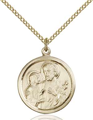 4140GF/18GF <br/>Gold Filled St. Joseph Pendant