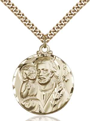 4141GF/24G <br/>Gold Filled St. Joseph Pendant