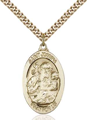 4145KGF/24G <br/>Gold Filled St. Joseph Pendant