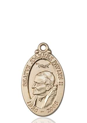 4145PJPKT <br/>14kt Gold St. John Paul II Medal