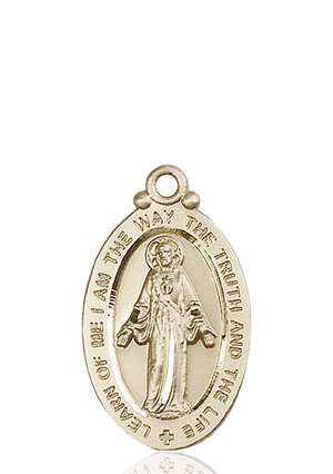 4145SKT <br/>14kt Gold Scapular Medal