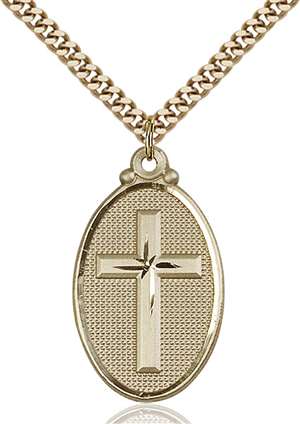 4145YGF/24G <br/>Gold Filled Cross Pendant