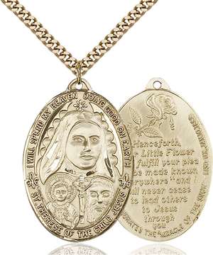 4147GF/24G <br/>Gold Filled St. Therese Pendant