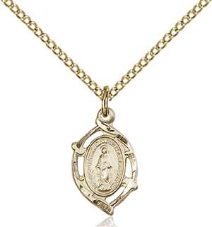 4152MGF/18GF <br/>Gold Filled Miraculous Pendant