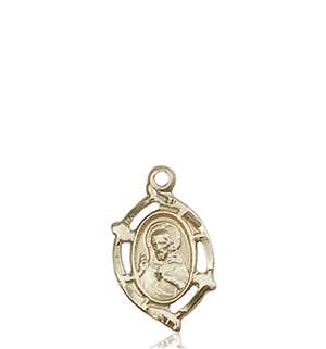 4153KT <br/>14kt Gold Scapular Medal