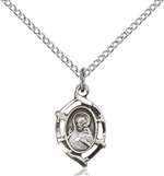 4153SS/18SS <br/>Sterling Silver Scapular Pendant