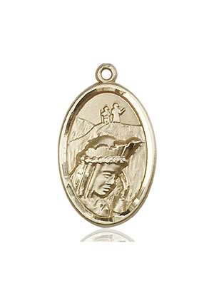 4163KT <br/>14kt Gold O/L of La Salette Medal