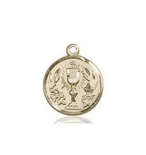 4203KT <br/>14kt Gold Communion Chalice Medal