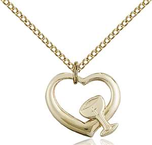 4205GF/18GF <br/>Gold Filled Heart / Chalice Pendant