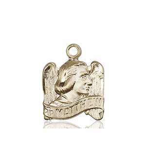 4210KT <br/>14kt Gold St. Matthew Medal