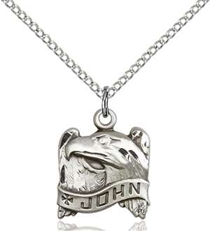 4213SS/18SS <br/>Sterling Silver St. John Pendant