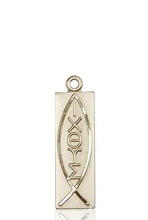 4220KT <br/>14kt Gold Fish Medal