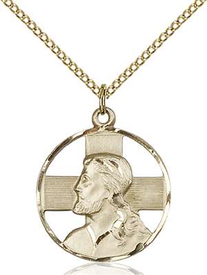 4221GF/18GF <br/>Gold Filled Head of Christ Pendant