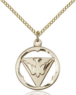 4224GF/18GF <br/>Gold Filled Holy Spirit Pendant