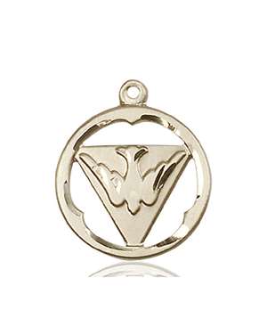 4224KT <br/>14kt Gold Holy Spirit Medal