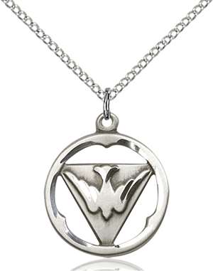 4224SS/18SS <br/>Sterling Silver Holy Spirit Pendant