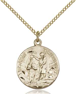 4229GF/18GF <br/>Gold Filled St. John the Baptist Pendant