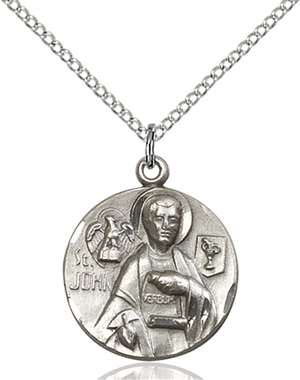 4231SS/18SS <br/>Sterling Silver St. John the Evangelist Pendant