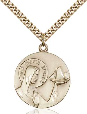 4232GF/24G <br/>Gold Filled O/L Star of the Sea Pendant