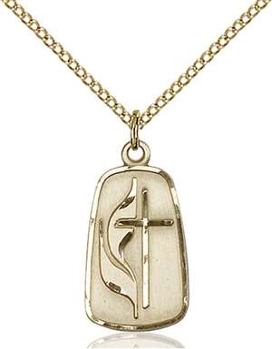 4233GF/18GF <br/>Gold Filled Methodist Pendant