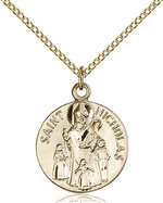4244GF/18GF <br/>Gold Filled St. Nicholas Pendant