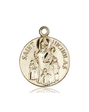 4244KT <br/>14kt Gold St. Nicholas Medal