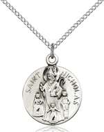 4244SS/18SS <br/>Sterling Silver St. Nicholas Pendant