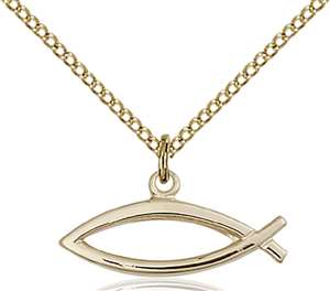4250GF/18GF <br/>Gold Filled Fish Pendant