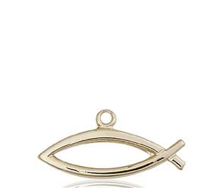 4250KT <br/>14kt Gold Fish Medal