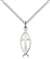 4251SS/18SS <br/>Sterling Silver Fish / Cross Pendant