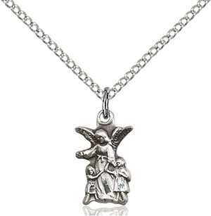 4253SS/18SS <br/>Sterling Silver Guardian Angel Pendant