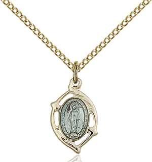 4257MGF/18GF <br/>Gold Filled Miraculous Pendant