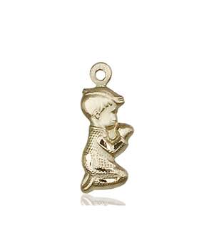 4263KT <br/>14kt Gold Praying Boy Medal