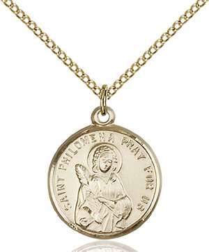 4267GF/18GF <br/>Gold Filled St. Philomena Pendant