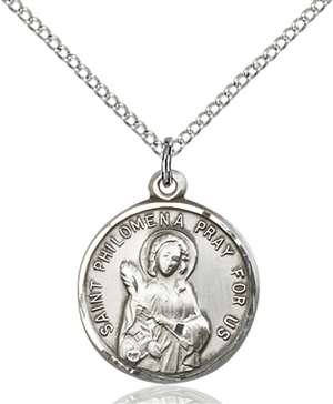 4267SS/18SS <br/>Sterling Silver St. Philomena Pendant