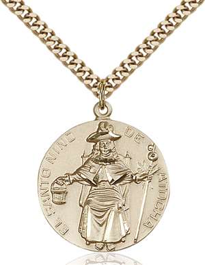 4268GF/24G <br/>Gold Filled St. Niño de Atocha Pendant