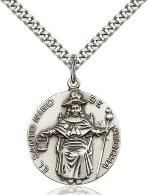 4268SS/24S <br/>Sterling Silver St. Niño de Atocha Pendant