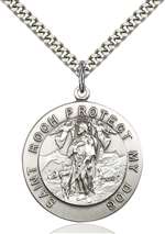 4270SS/24S <br/>Sterling Silver St. Roch Pendant