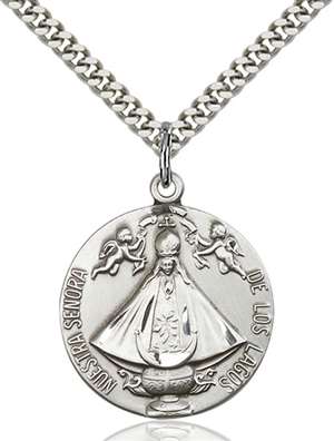 4271SS/24S <br/>Sterling Silver Senora de Los Lagos Pendant