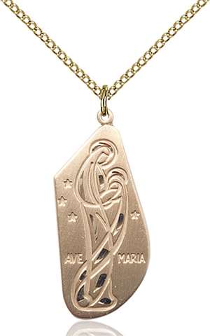 4272GF/18GF <br/>Gold Filled Ave Maria Pendant