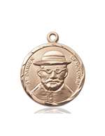 4273KT <br/>14kt Gold St. Damien of Molokai Medal